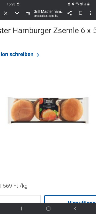 Grillmaster Hamburger bun, 6 x  53 g von Bestme2022 | Hochgeladen von: Bestme2022