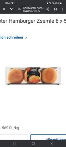 Grillmaster Hamburger bun, 6 x  53 g von Bestme2022 | Hochgeladen von: Bestme2022