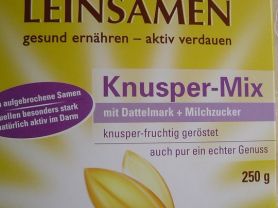 Goldsam  Leinsamen, Knusper-Mix, mit Dattelmark + Milchzucke | Hochgeladen von: tea