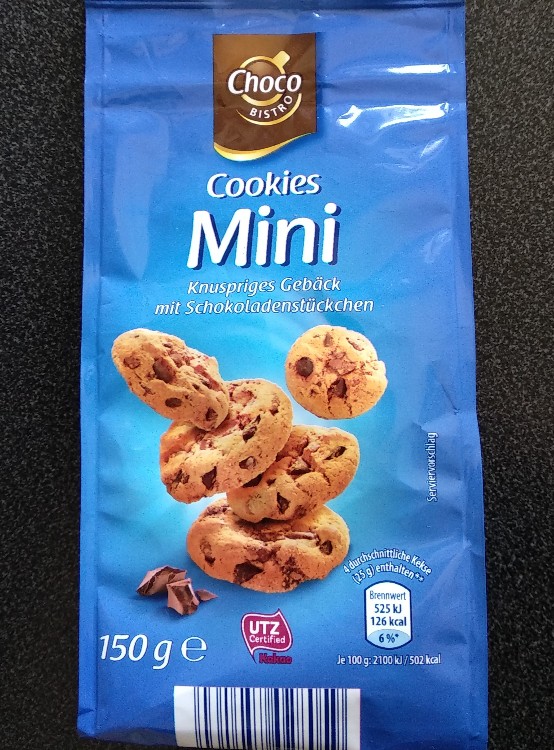 Cookies Mini  Choco Bistro Aldi, Mürbegebäck mit Schokoladenstückchen von schokofan35 | Hochgeladen von: schokofan35