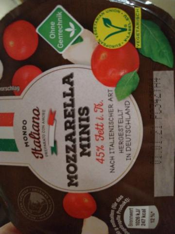 Mozzarella Minis, 45% Fett von Schakaline | Hochgeladen von: Schakaline
