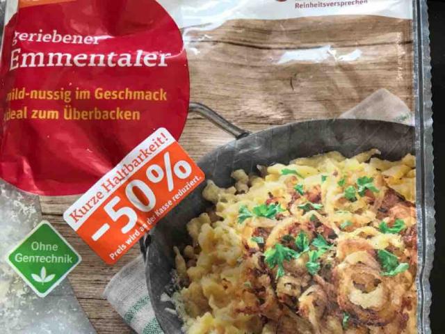 Emmentaler gerieben, 45 % Fett I. T. von Cabriogirl | Hochgeladen von: Cabriogirl