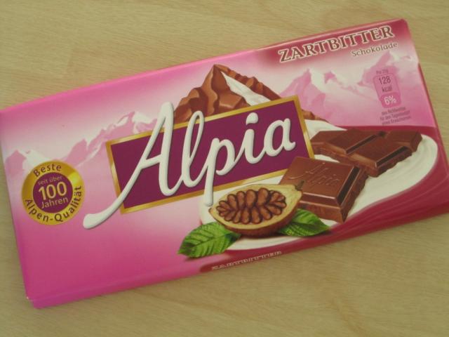 Fotos und Bilder von Schokolade, Alpia Schokolade, Zartbitter
