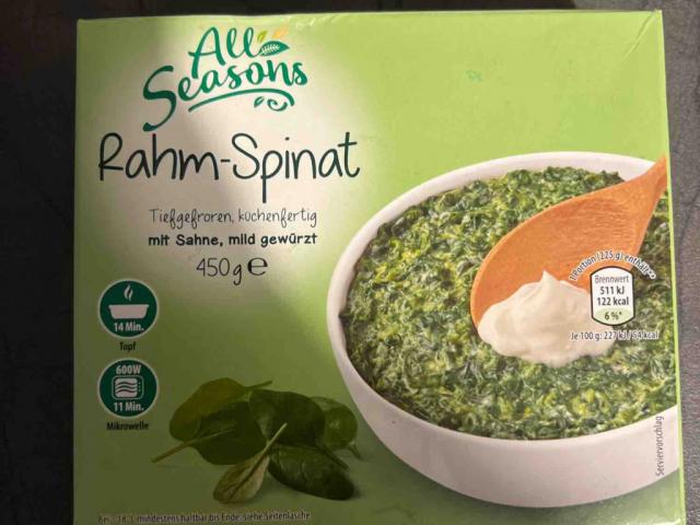 Rahm-Spinat, mit Sahne, mild gewürzt von Sk1433 | Hochgeladen von: Sk1433