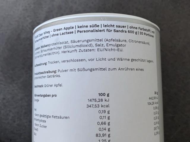 Formulize Clear Whey Green Apple von Freya17 | Hochgeladen von: Freya17