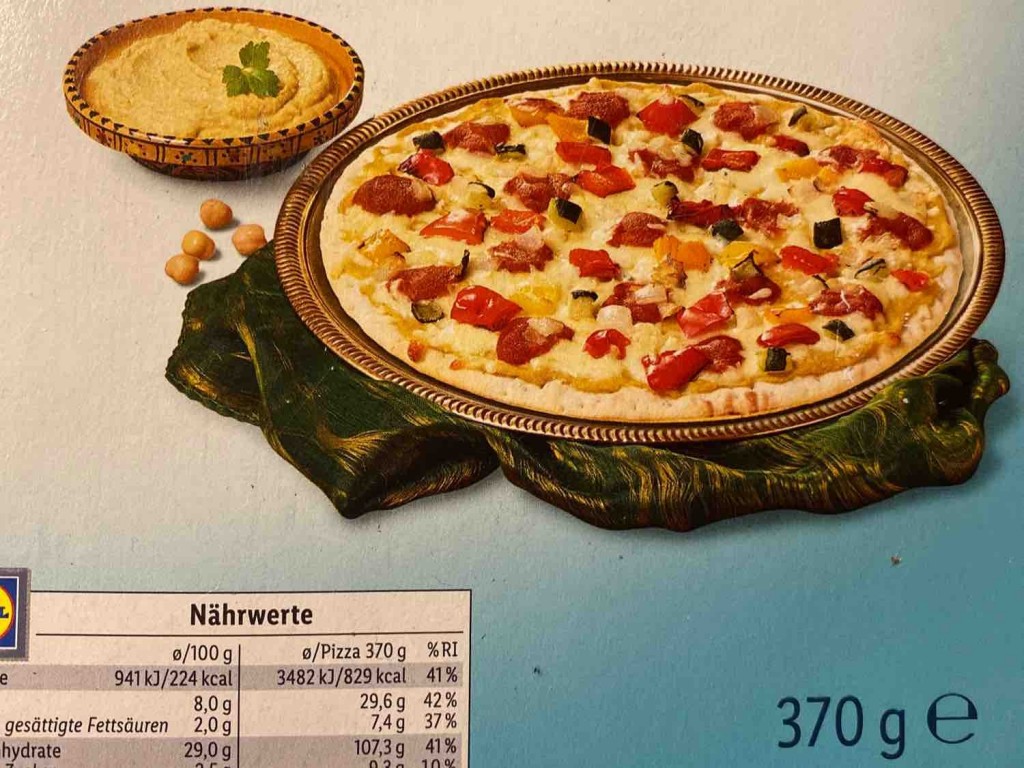 Steinofenpizza mit Hummus und Grillgemüse von DrK1958 | Hochgeladen von: DrK1958