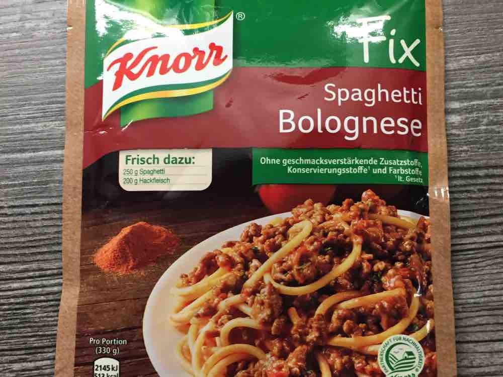 Knorr Fix Spaghetti Bolognese Kalorien Fertiggerichte Fddb