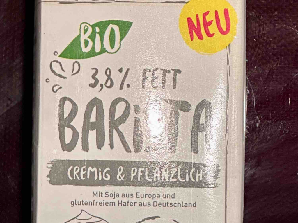 Bio Barista, 3,8% Fett Soja und Haferdrinkk von Taysie | Hochgeladen von: Taysie