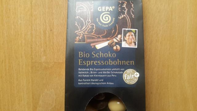 Bio Schoko Espressobohnen, Vollmilch, Bitter und Weiße Schok | Hochgeladen von: subtrahine