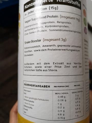 vegan protein, honest nutrition von Wueste | Hochgeladen von: Wueste