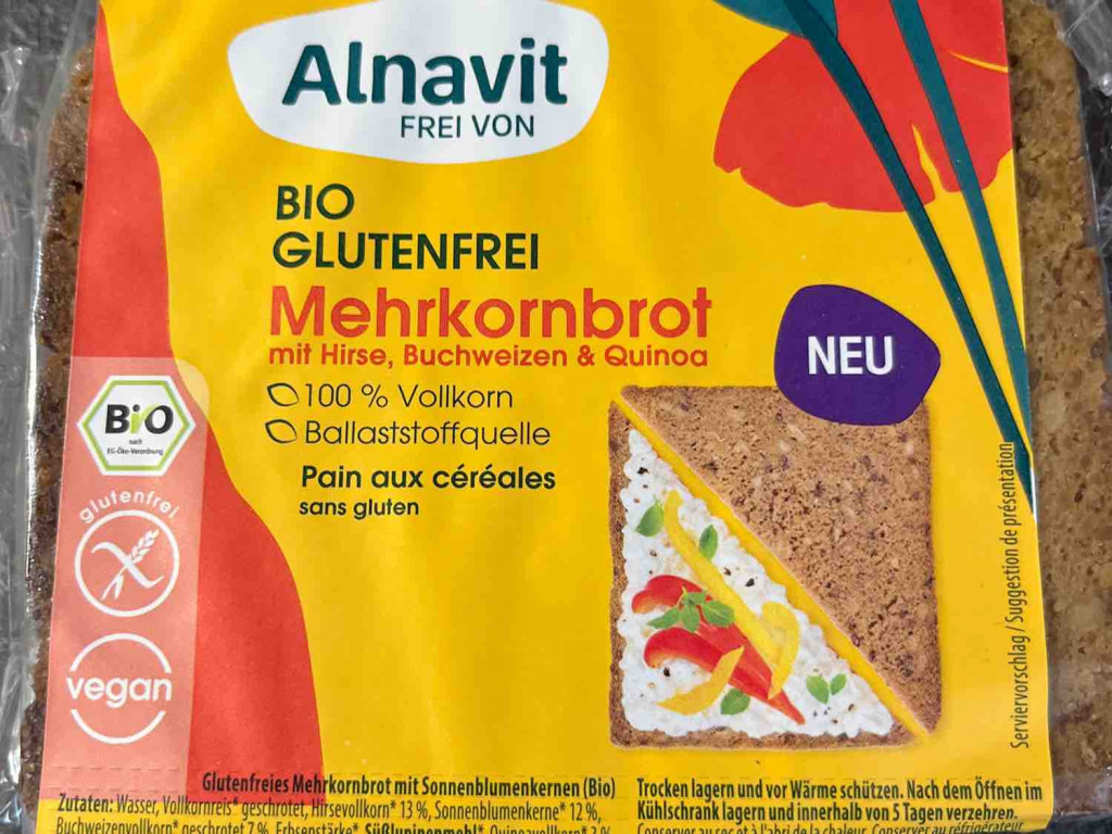 Alnavit frei von - Bio glutenfrei Mehrkornbrot, mit Hirse, Buchw | Hochgeladen von: Annuna