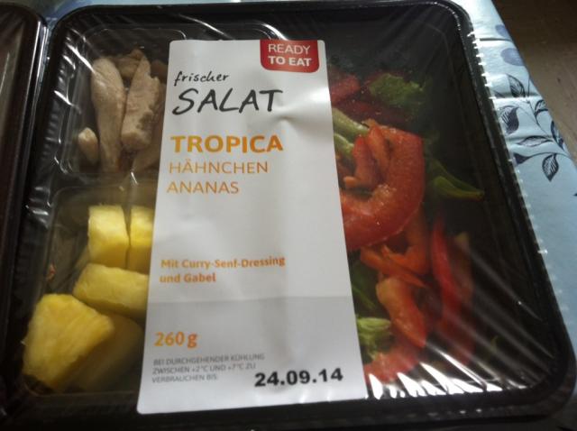 Salat Tropica mit Hähnchen und Curry-Senf-Dressing  | Hochgeladen von: bluesprint880