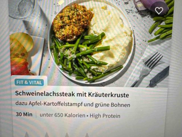 Schweinefiletsteak mit Kräuterkruste, dazu Apfel-Kartoffelstampf | Hochgeladen von: mcgn