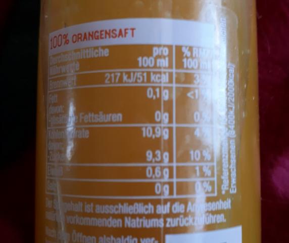Pure Liebe 100% Orange, kalt gepresster Orangensaft | Hochgeladen von: Enomis62