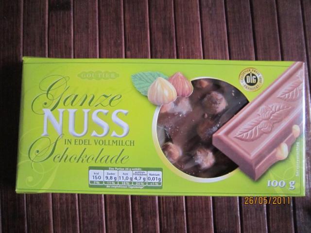 Ganze Nuss Schokolade, Vollmilch,Nuss | Hochgeladen von: Fritzmeister