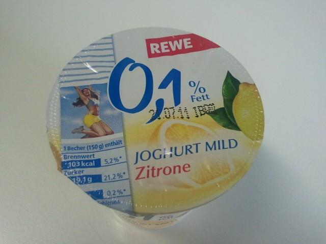 Rewe Joghurt Mild 0,1% fett, Zitrone | Hochgeladen von: darklaser