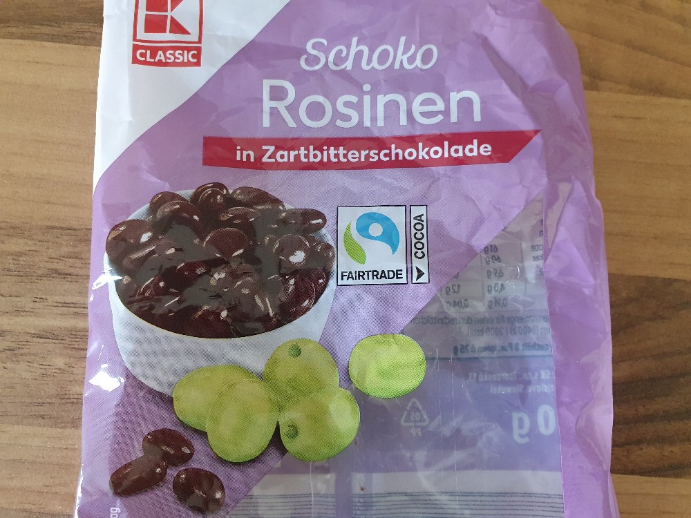 K-Classic, Schoko Rosinen in Zartbitterschokolade Kalorien - Neue ...