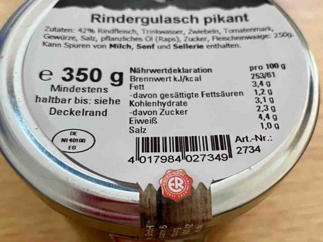 Rindergulasch, pikant von Uli007 | Hochgeladen von: Uli007