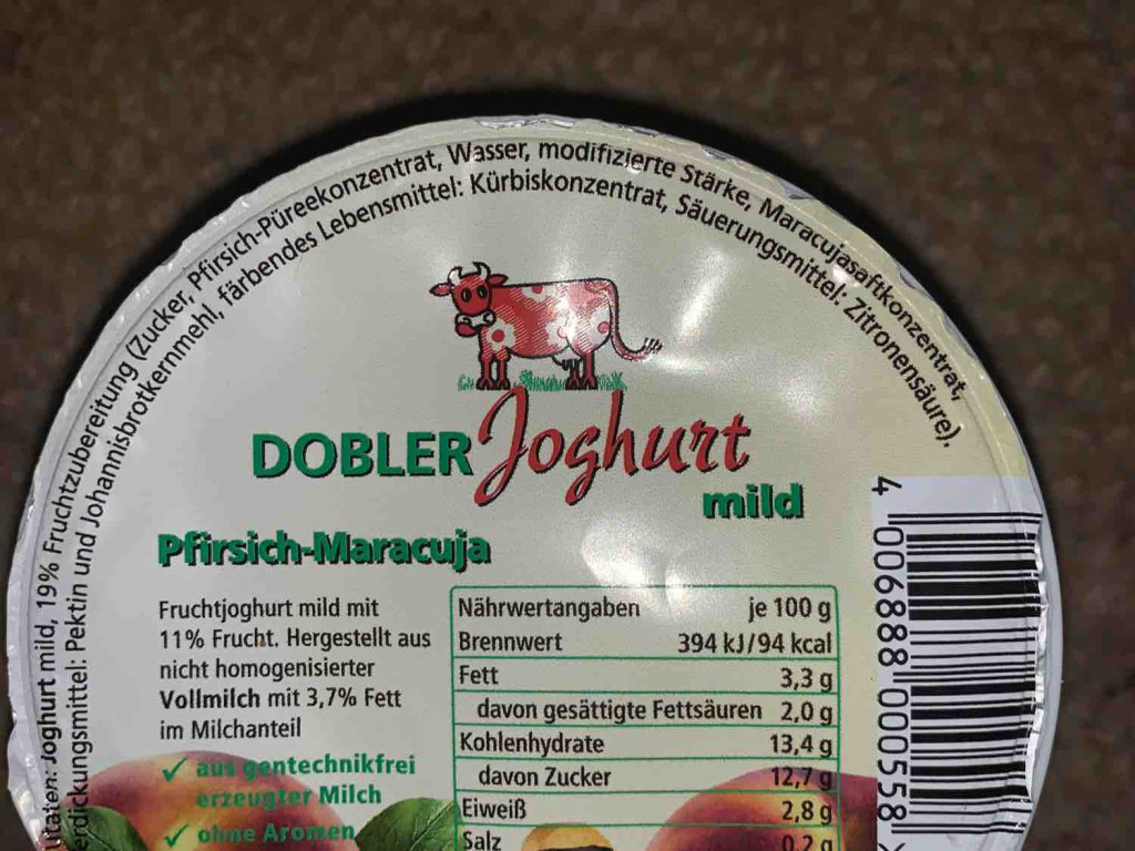 Dobler Joghurt mild, Pfirsich-Maracuja von mattonline | Hochgeladen von: mattonline