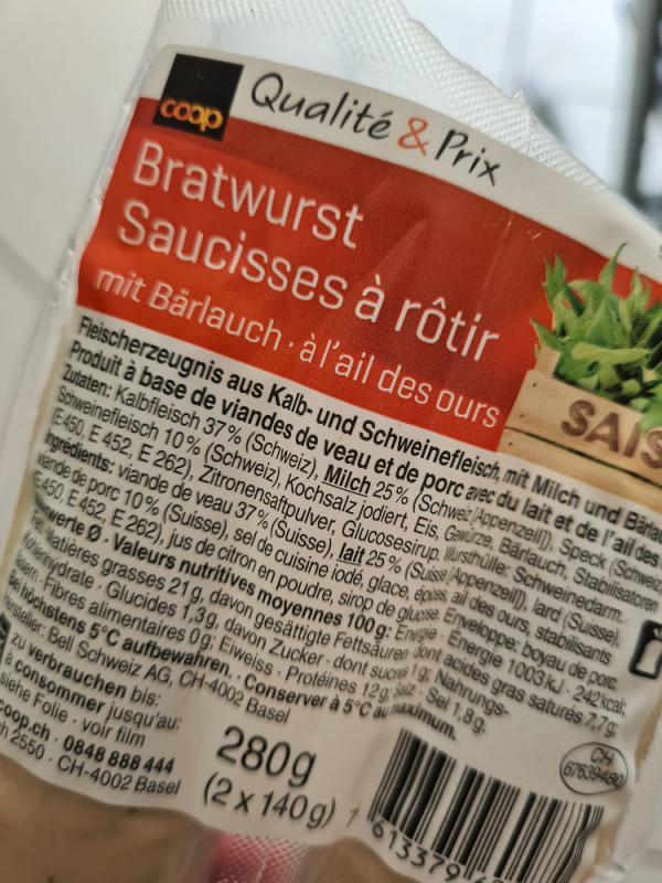 Bratwurst mit Bärlauch von Jen_nifer_01 | Hochgeladen von: Jen_nifer_01