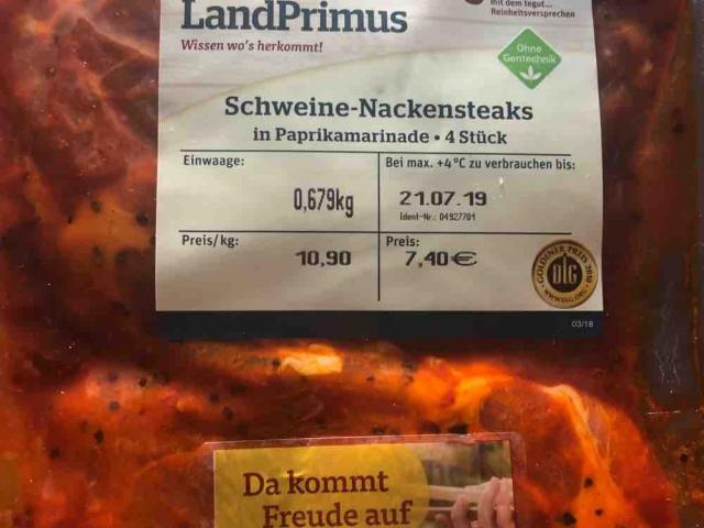 Schweine-Nackensteaks in Paprikamarinade von Nibo82 | Hochgeladen von: Nibo82