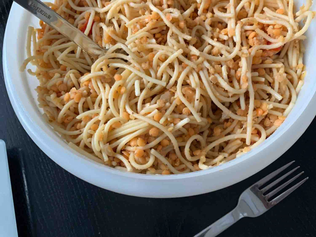 Spaghetti rote Linsen salat von uwe.baudendistel | Hochgeladen von: uwe.baudendistel