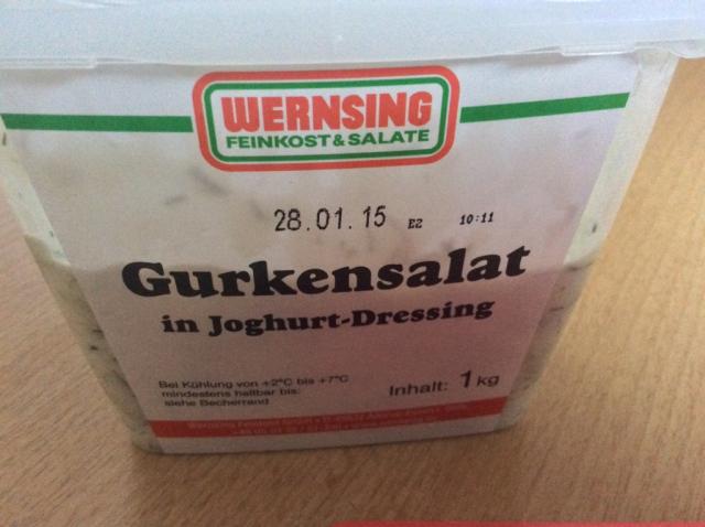 Wernsing Feinkost Gurkensalat in Joghurt-Dressing | Hochgeladen von: Carmie