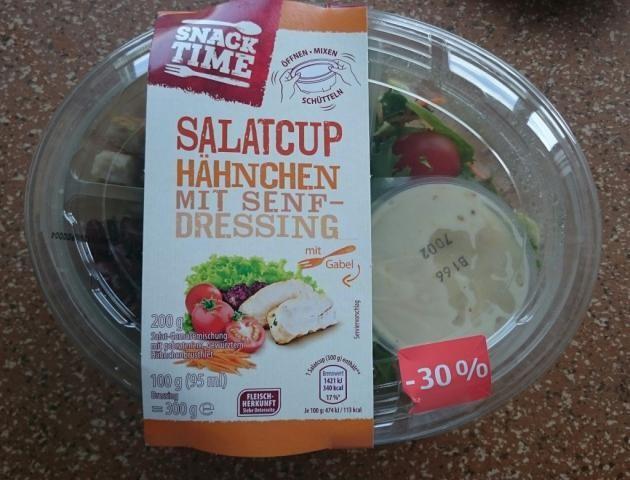 Salatcup Hähnchen, mit Senfdressing | Hochgeladen von: chilipepper73