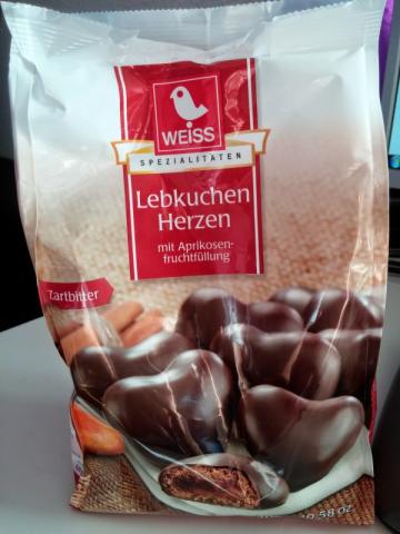 Lebkuchen Herzen mit Aprikosenfruchtfüllung, Zartbitter | Uploaded by: lars.albrecht