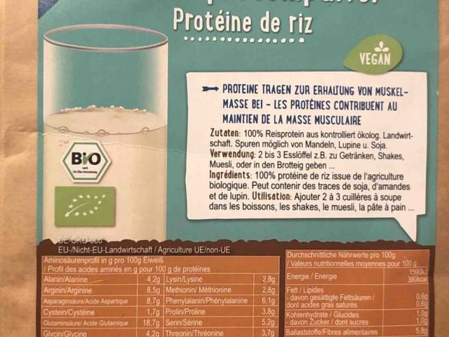 Reisproteinpulver bio von mcsothis | Hochgeladen von: mcsothis