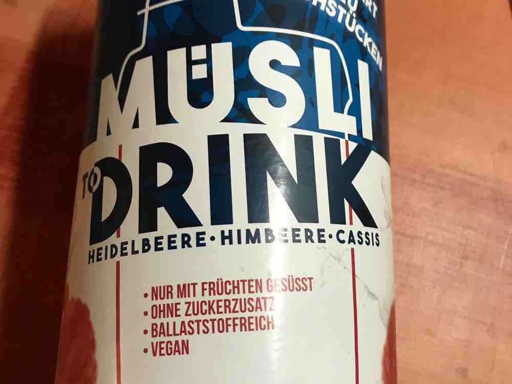 Müsli to drink, Heidelbeere-Himbeere- Cassis von Soil3 | Hochgeladen von: Soil3
