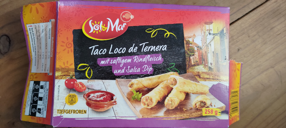 Taco Loco der Ternera, mit saftigem Rindfleisch und Salsa Dip vo | Hochgeladen von: JuliaBur