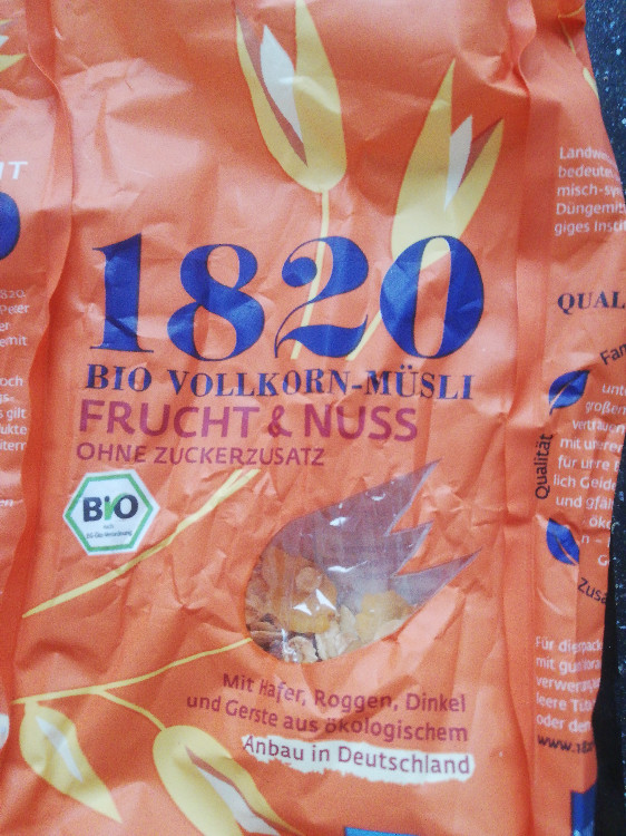 1820 Bio Vollkorn-Müsli Frucht & Nuss ohne Zuckersatz von ri | Hochgeladen von: riaia