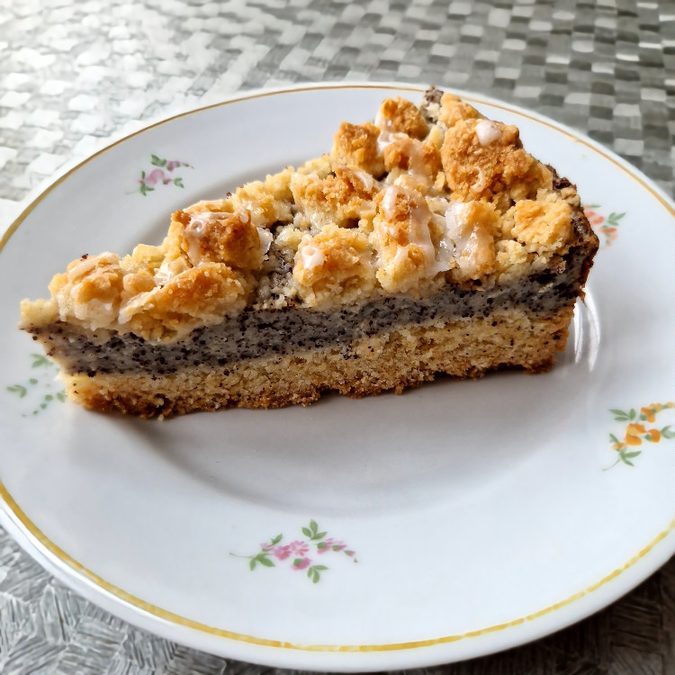 Mohn-Pudding-Streuselkuchen, Mit Birkenzucker-Zuckergemisch von  | Hochgeladen von: Nini53