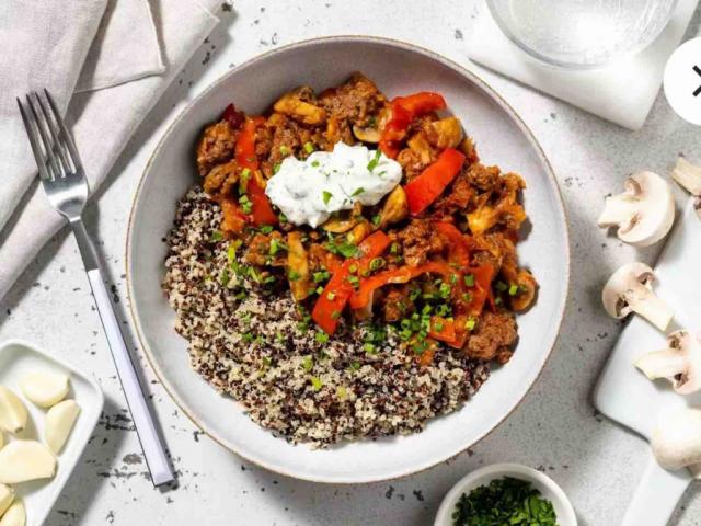 Tricolor-Quinoa-Pfanne mit Rinderhackfleisch von JaStef | Hochgeladen von: JaStef