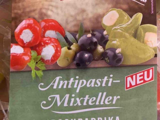 Antipasti Mixteller, Kirschpaprika, grüne Paprikaglocken, Oliven | Hochgeladen von: Gotsch