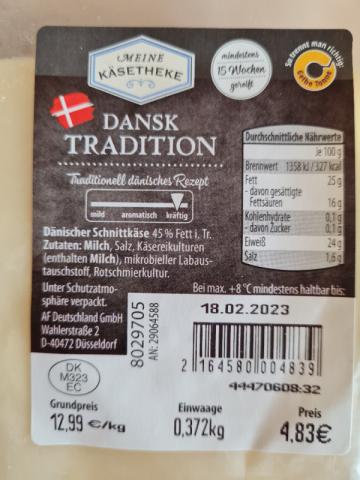 Dansk TRADITION, dänischer Schnittkäse von Somine | Hochgeladen von: Somine