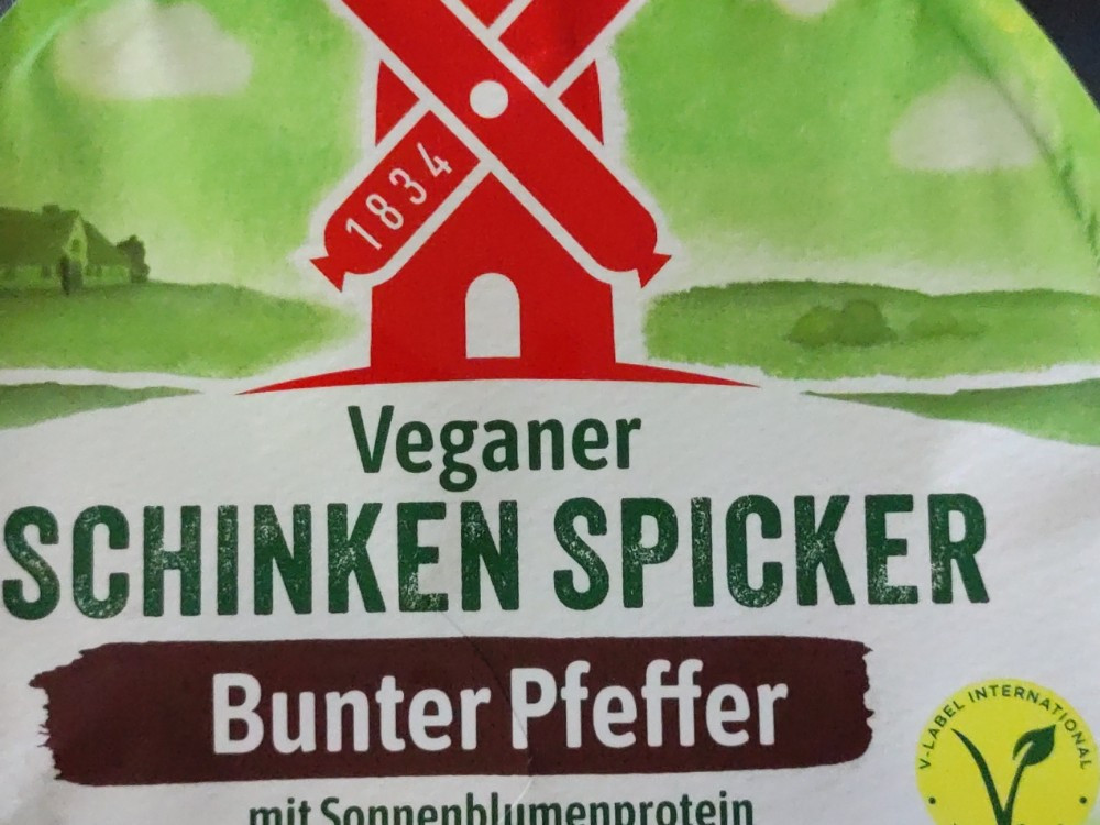 Veganer Schinken Spicker Bunter Pfeffer mit Sonnenblumenprotein  | Hochgeladen von: Casarea