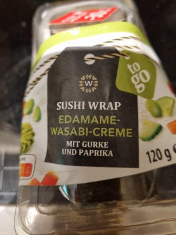Sushi Wrap Edamame Wasabi Creme, mit Gurke und Paprika von Blank | Hochgeladen von: Blanka