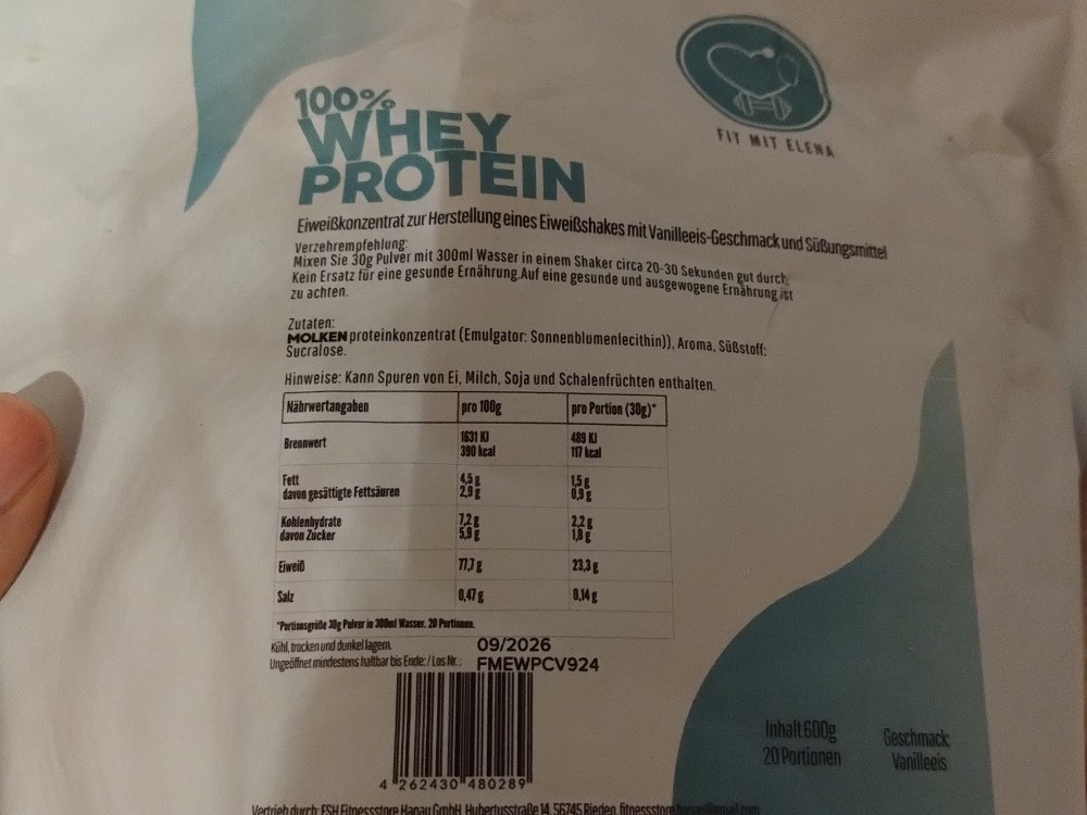 Whey Protein, Vanilleeis von phgdbn | Hochgeladen von: phgdbn