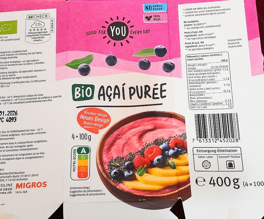 Bio Açai Purée, no added sugar, 100% Açai von deltaflyerdsgmx.de | Hochgeladen von: deltaflyerdsgmx.de