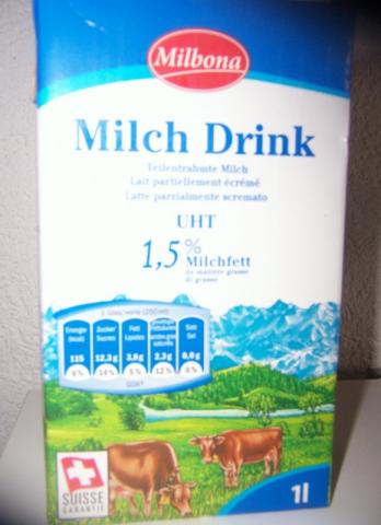 milchdrink milbona 1,5 % Milchfett (Lidl) | Hochgeladen von: dasfrettchen