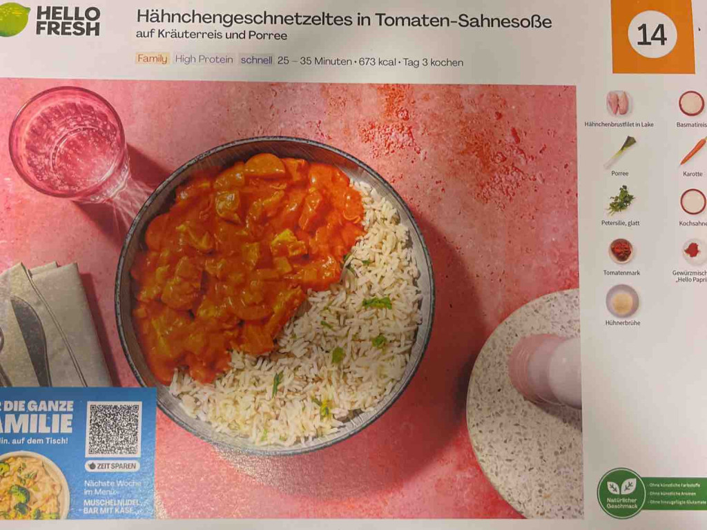 Hello Fresh Hähnchengeschnetzeltes in Tomaten-Sahnesoße von jpru | Hochgeladen von: jprun89