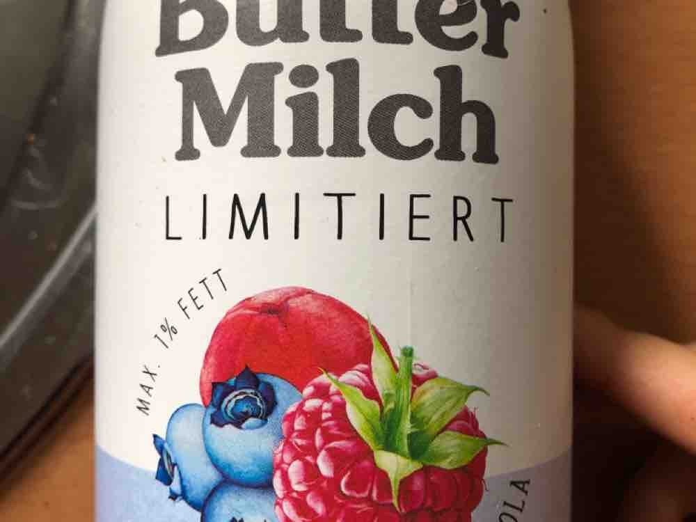 Müller, Frucht Buttermilch, Heidelbeere Himbeere Acerola Kalorien ...