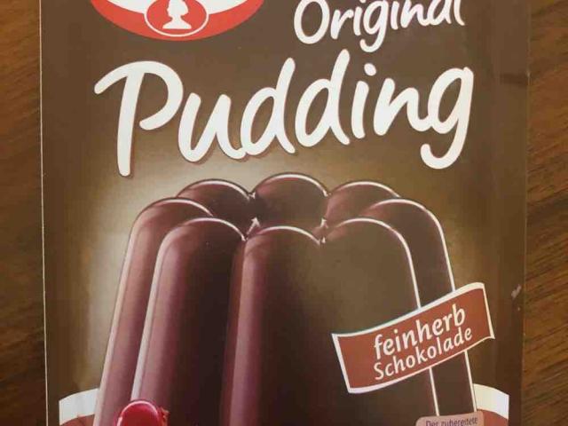 Dr.Oetker original Pudding feinherbe Schokolade , Milch 1,5% von | Hochgeladen von: june506