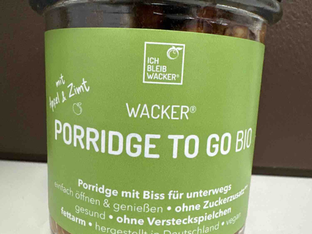 Wacker Porridge to go Bio, Apfel & Zimt von SonjaWellhausen | Hochgeladen von: SonjaWellhausen