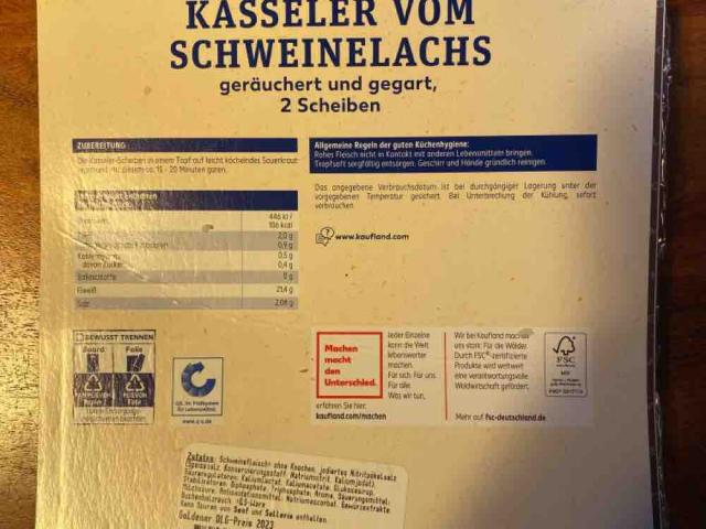 Kasseler vom Schweinelachs, geräuchert und gegart von RolandAugs | Hochgeladen von: RolandAugschburg