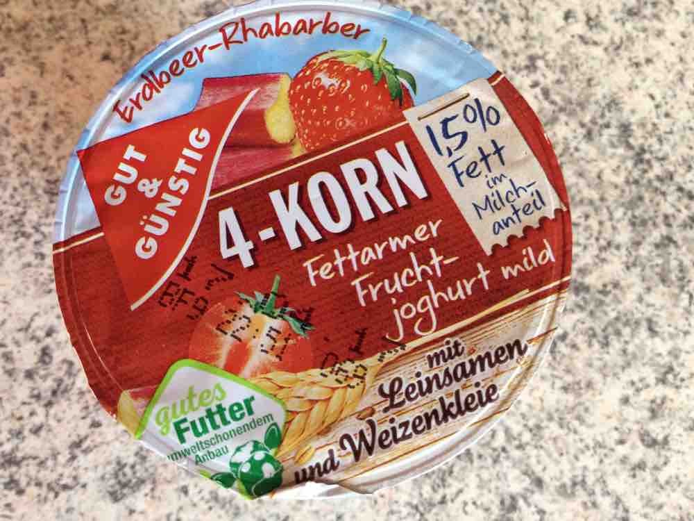 4-Korn Fettarmer Fruchtjoghurt , Erdbeere - Rhabarber  von Ute28 | Hochgeladen von: Ute28