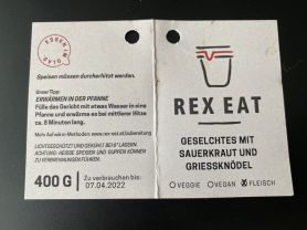 Rex Eat: Geselchtes mit Sauerkraut und Griessknödel | Hochgeladen von: chriger