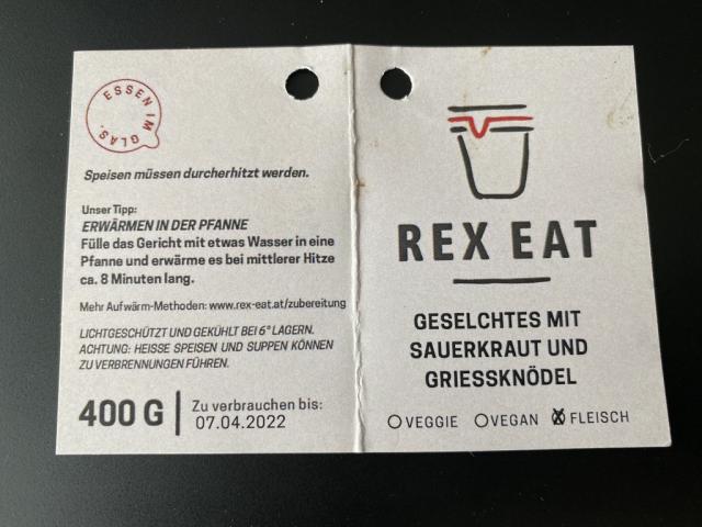 Rex Eat: Geselchtes mit Sauerkraut und Griessknödel | Hochgeladen von: chriger